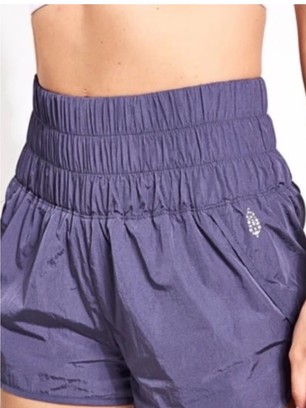 FP Free People Movement “Way Home” shorts in Periwinkle, size S